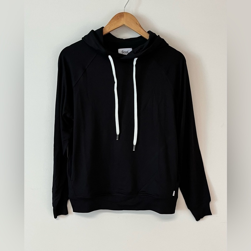Feat Unisex FlowTech Roam Hoodie Sweatshirt Size Small Black